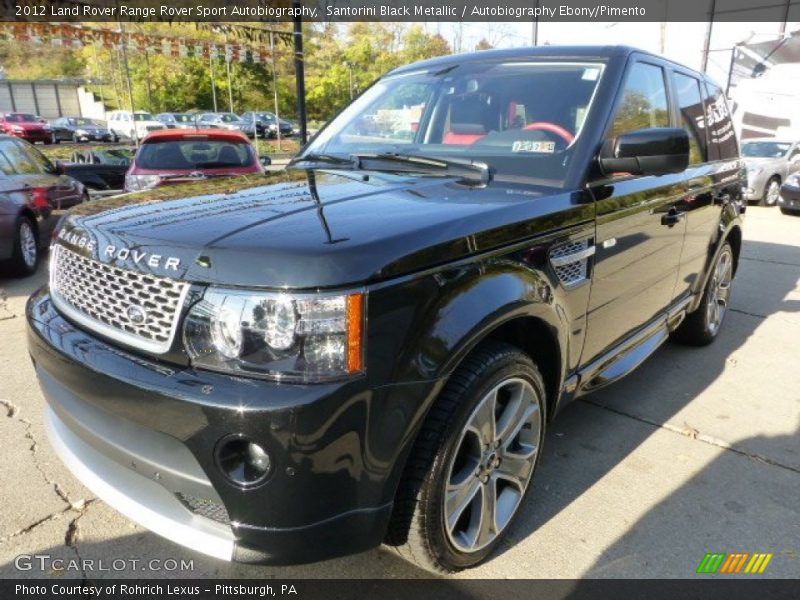 Front 3/4 View of 2012 Range Rover Sport Autobiography