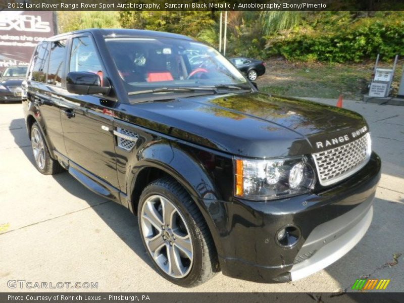 Santorini Black Metallic / Autobiography Ebony/Pimento 2012 Land Rover Range Rover Sport Autobiography