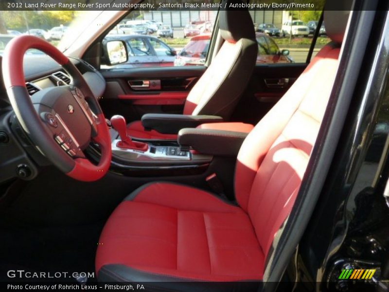 Front Seat of 2012 Range Rover Sport Autobiography