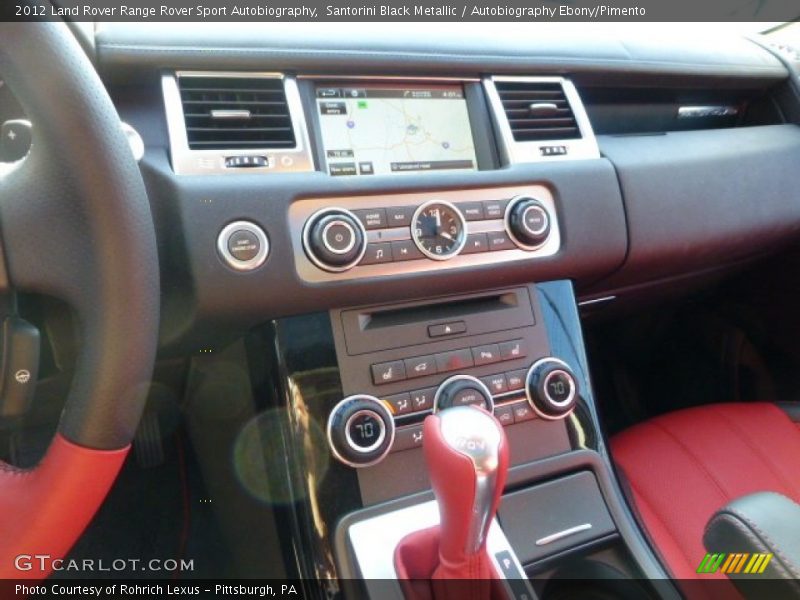 Controls of 2012 Range Rover Sport Autobiography