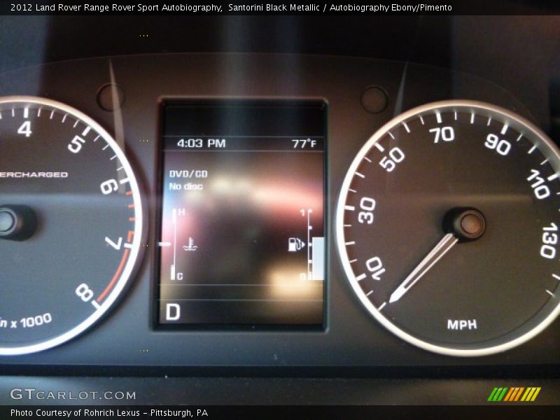 Santorini Black Metallic / Autobiography Ebony/Pimento 2012 Land Rover Range Rover Sport Autobiography