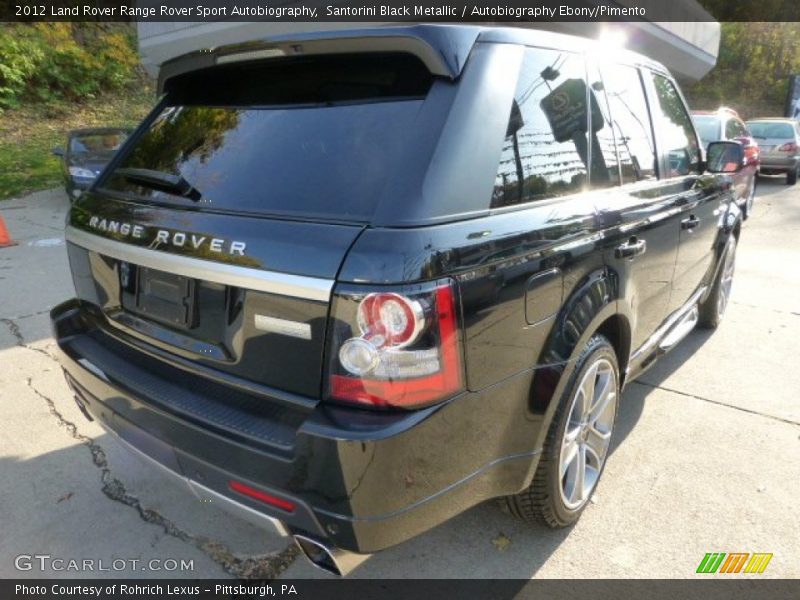 Santorini Black Metallic / Autobiography Ebony/Pimento 2012 Land Rover Range Rover Sport Autobiography