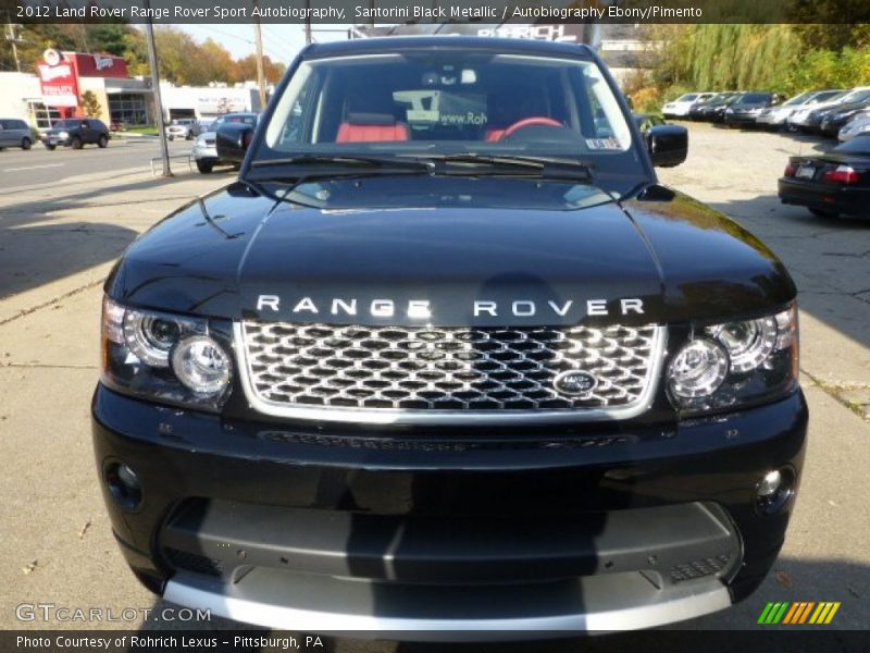Santorini Black Metallic / Autobiography Ebony/Pimento 2012 Land Rover Range Rover Sport Autobiography