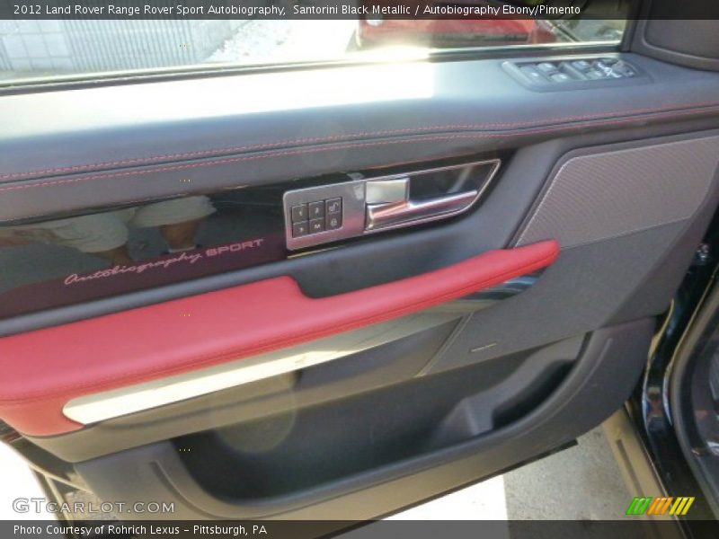 Santorini Black Metallic / Autobiography Ebony/Pimento 2012 Land Rover Range Rover Sport Autobiography