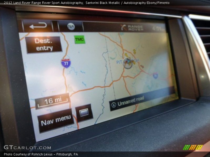 Navigation of 2012 Range Rover Sport Autobiography