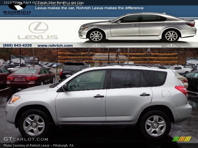 Classic Silver Metallic / Ash Gray 2010 Toyota RAV4 I4
