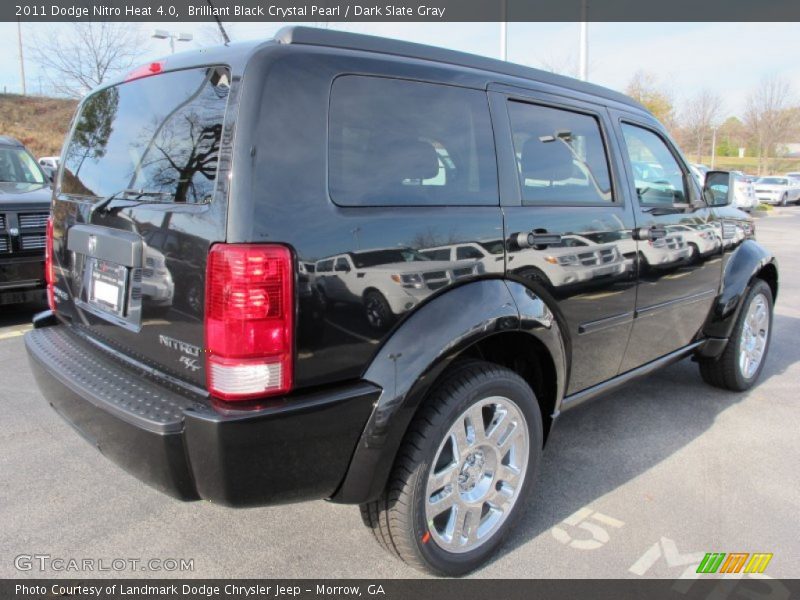 Brilliant Black Crystal Pearl / Dark Slate Gray 2011 Dodge Nitro Heat 4.0