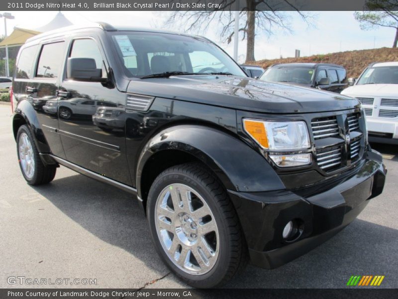 Brilliant Black Crystal Pearl / Dark Slate Gray 2011 Dodge Nitro Heat 4.0