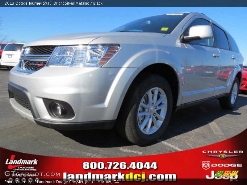 Bright Silver Metallic / Black 2013 Dodge Journey SXT