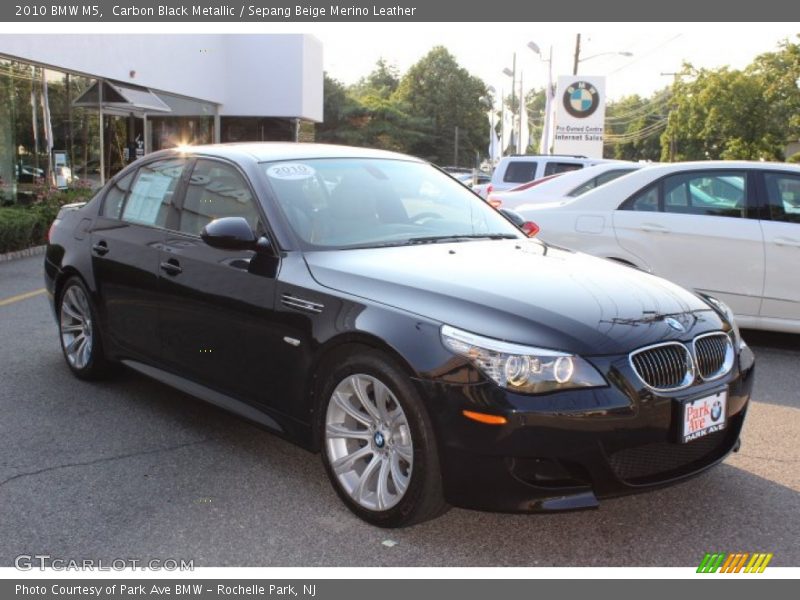 Carbon Black Metallic / Sepang Beige Merino Leather 2010 BMW M5