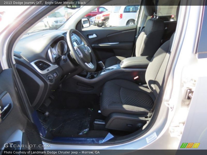 Bright Silver Metallic / Black 2013 Dodge Journey SXT