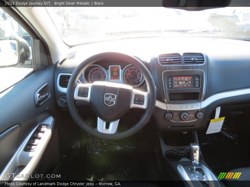 Bright Silver Metallic / Black 2013 Dodge Journey SXT