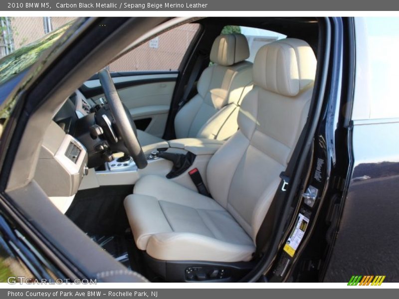 Front Seat of 2010 M5 