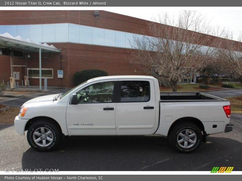 Blizzard White / Almond 2012 Nissan Titan SL Crew Cab
