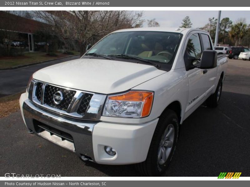 Blizzard White / Almond 2012 Nissan Titan SL Crew Cab