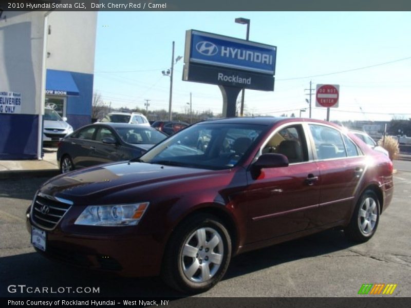 Dark Cherry Red / Camel 2010 Hyundai Sonata GLS