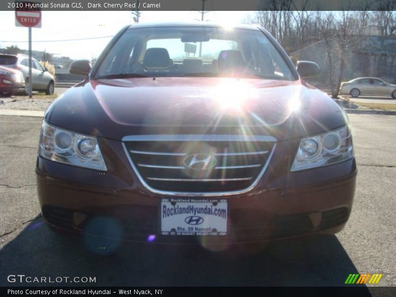 Dark Cherry Red / Camel 2010 Hyundai Sonata GLS