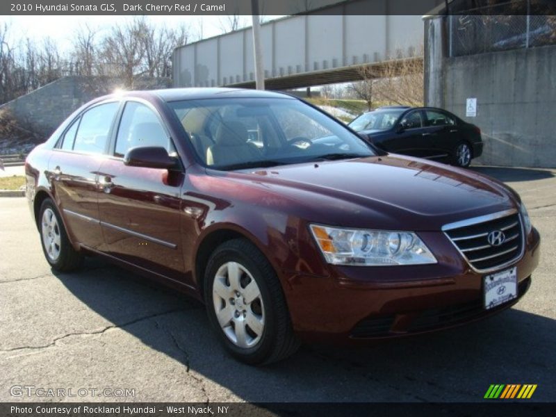 Dark Cherry Red / Camel 2010 Hyundai Sonata GLS