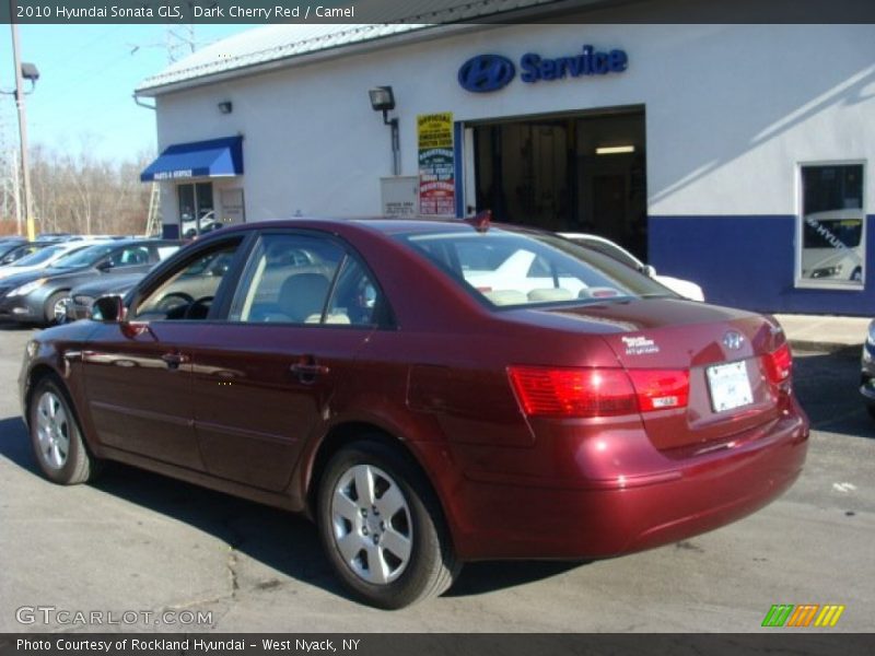 Dark Cherry Red / Camel 2010 Hyundai Sonata GLS