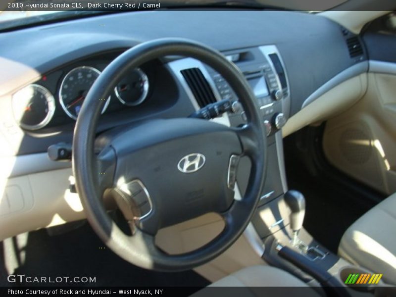 Dark Cherry Red / Camel 2010 Hyundai Sonata GLS