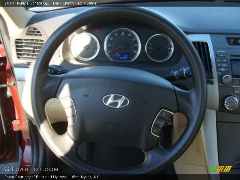 Dark Cherry Red / Camel 2010 Hyundai Sonata GLS