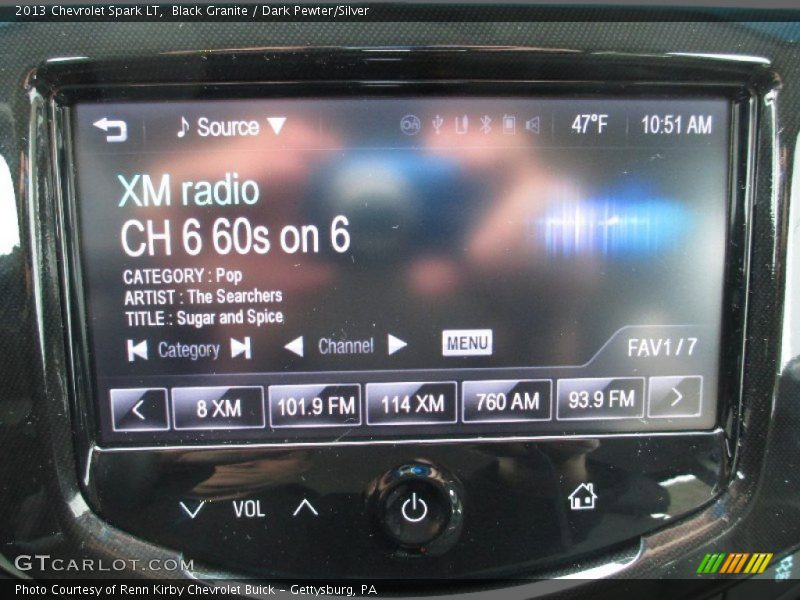 Black Granite / Dark Pewter/Silver 2013 Chevrolet Spark LT