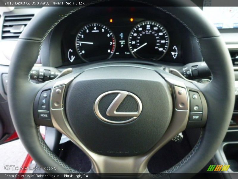 Riviera Red / Black 2013 Lexus GS 350 AWD