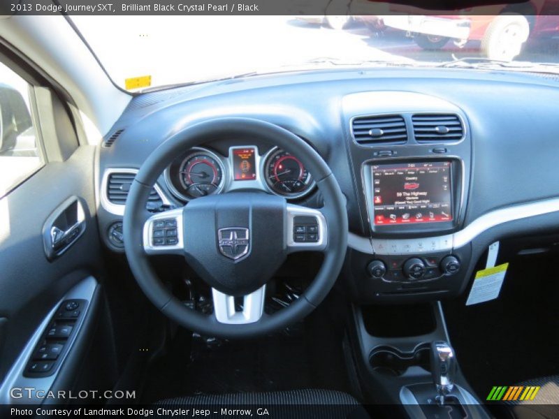 Brilliant Black Crystal Pearl / Black 2013 Dodge Journey SXT