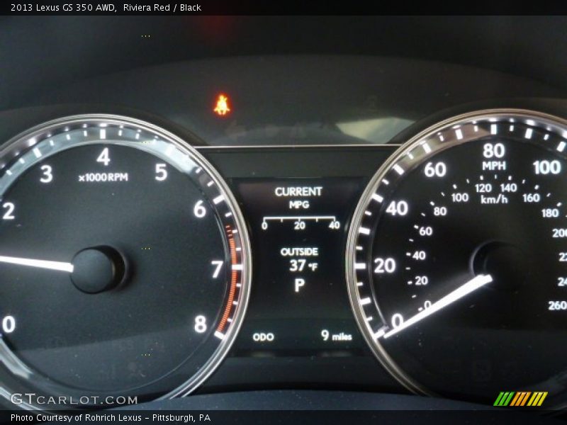 Riviera Red / Black 2013 Lexus GS 350 AWD