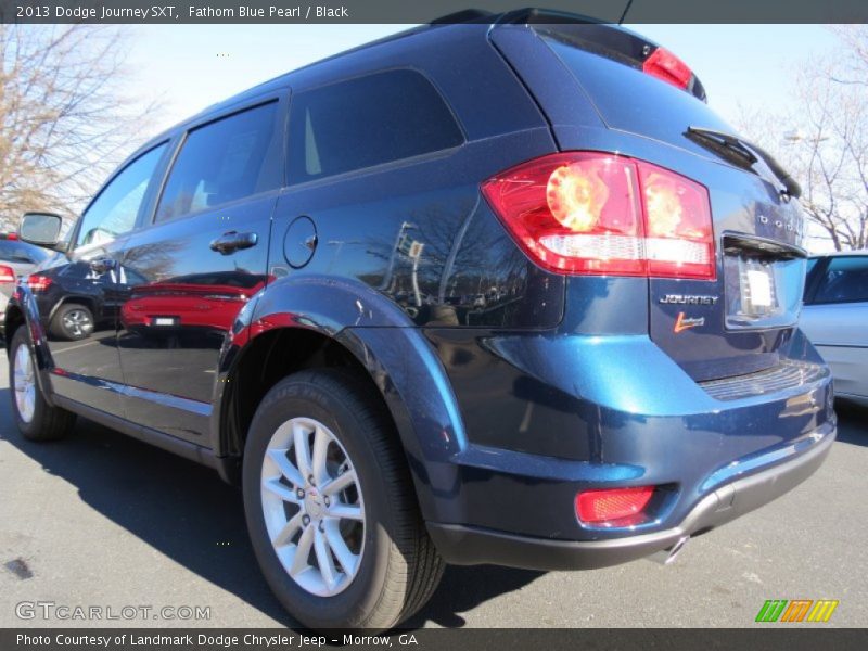 Fathom Blue Pearl / Black 2013 Dodge Journey SXT