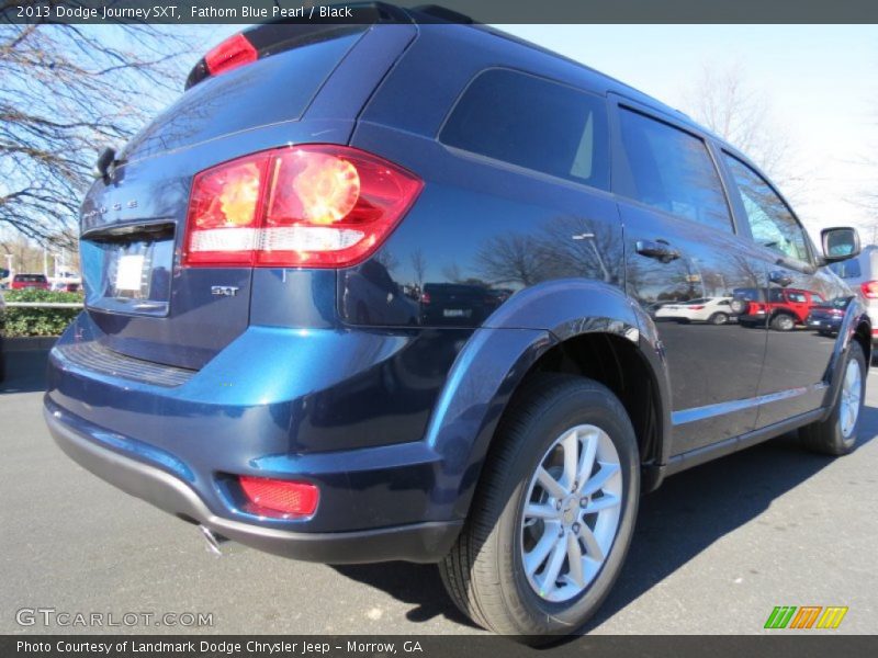 Fathom Blue Pearl / Black 2013 Dodge Journey SXT