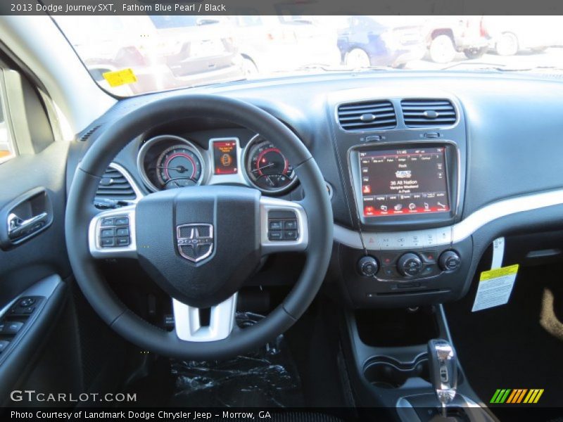 Fathom Blue Pearl / Black 2013 Dodge Journey SXT