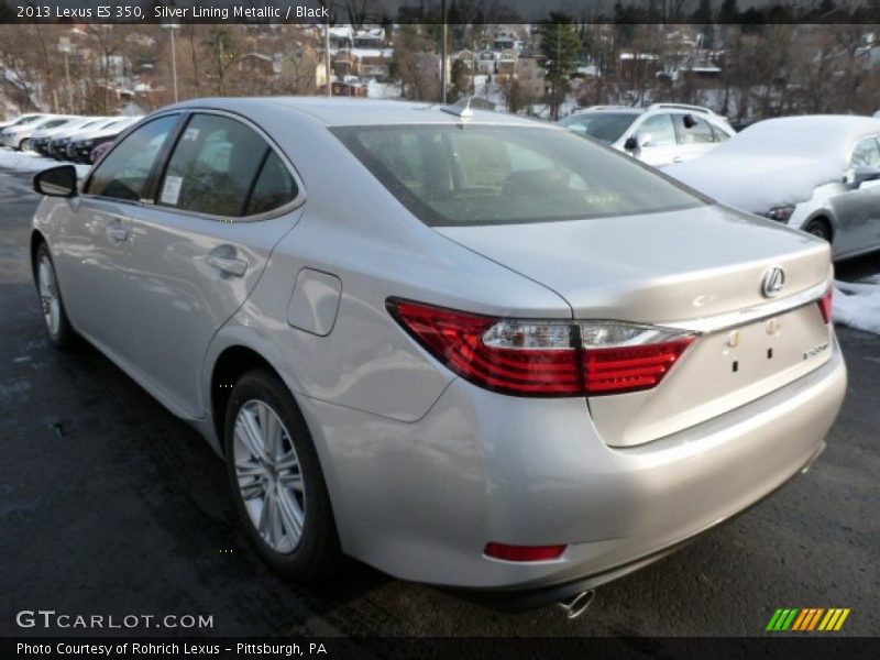 Silver Lining Metallic / Black 2013 Lexus ES 350