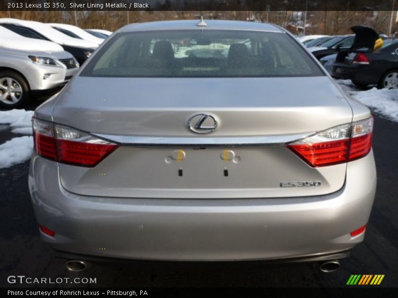Silver Lining Metallic / Black 2013 Lexus ES 350