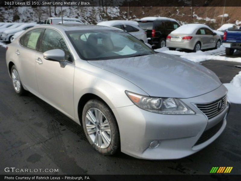 Silver Lining Metallic / Black 2013 Lexus ES 350