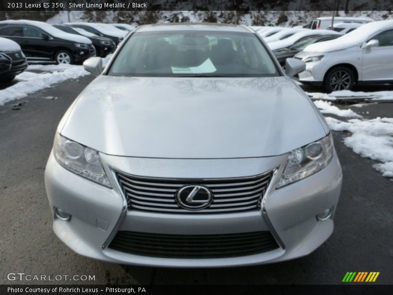 Silver Lining Metallic / Black 2013 Lexus ES 350