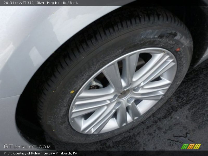 Silver Lining Metallic / Black 2013 Lexus ES 350