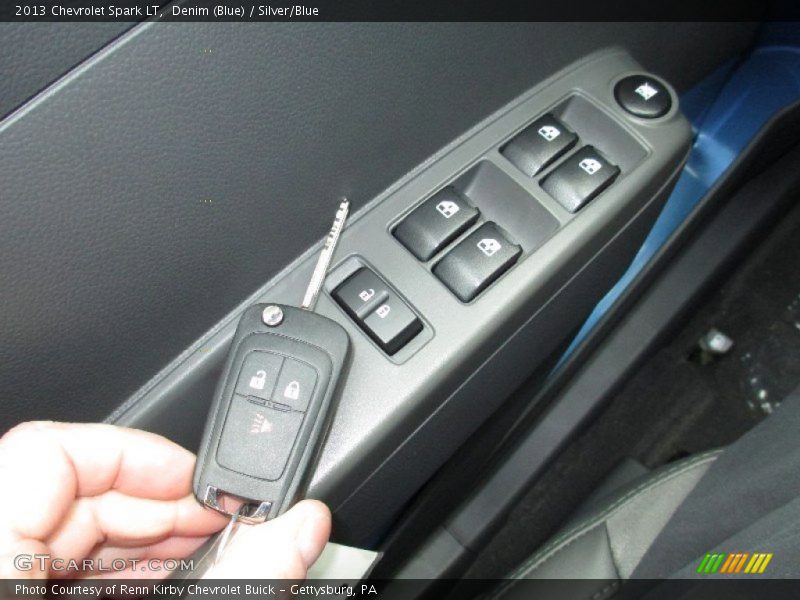 Denim (Blue) / Silver/Blue 2013 Chevrolet Spark LT