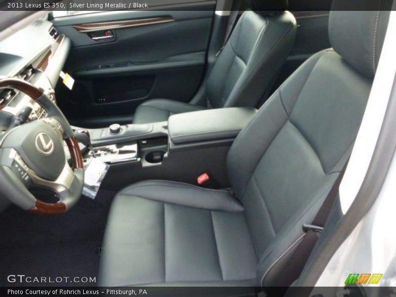 Silver Lining Metallic / Black 2013 Lexus ES 350