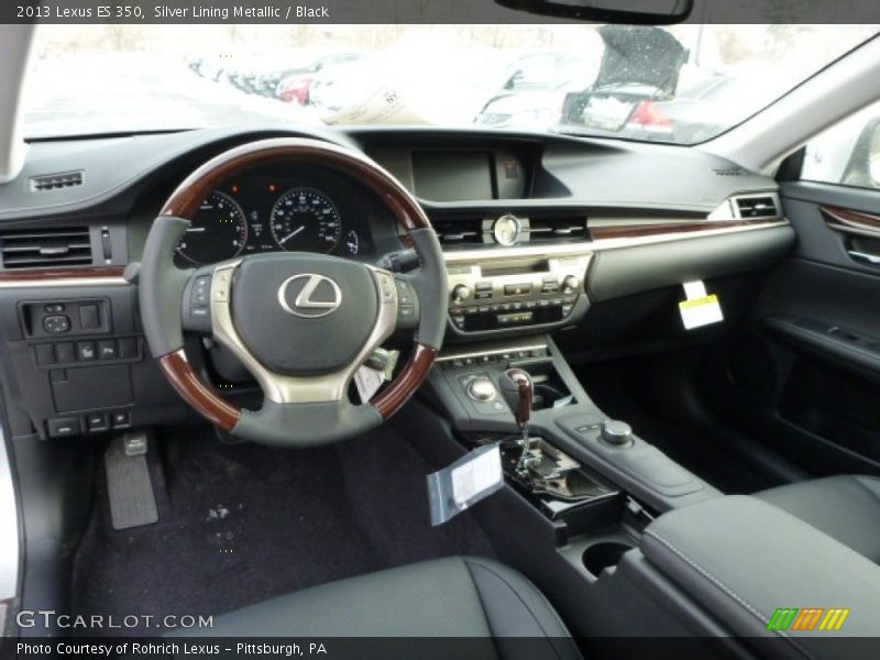 Silver Lining Metallic / Black 2013 Lexus ES 350