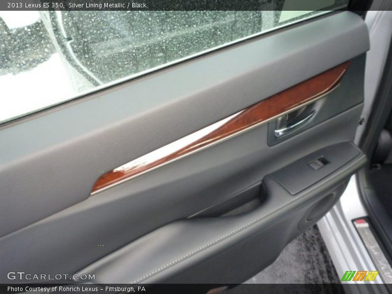 Silver Lining Metallic / Black 2013 Lexus ES 350