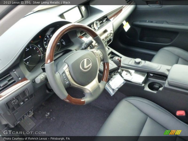 Silver Lining Metallic / Black 2013 Lexus ES 350