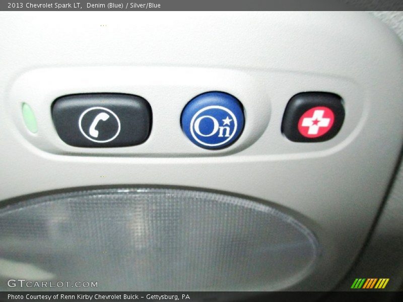 Denim (Blue) / Silver/Blue 2013 Chevrolet Spark LT