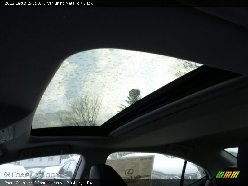 Silver Lining Metallic / Black 2013 Lexus ES 350