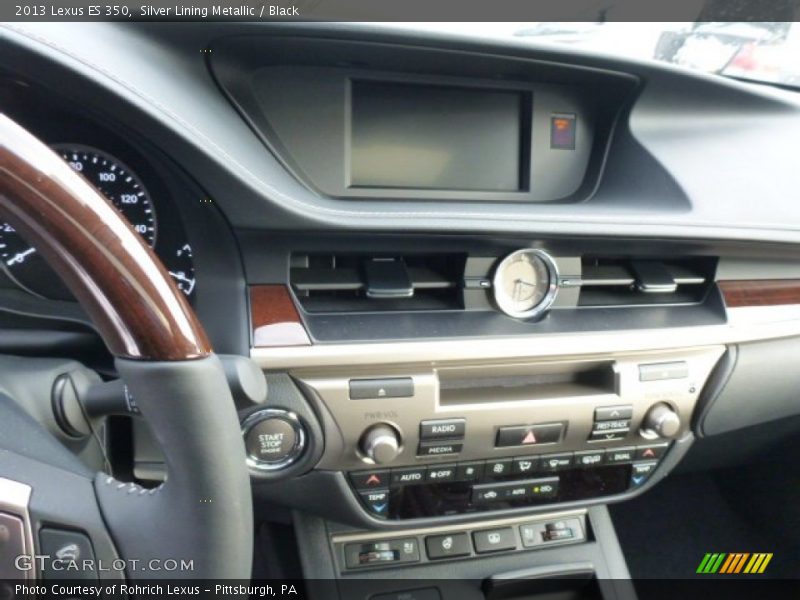 Silver Lining Metallic / Black 2013 Lexus ES 350