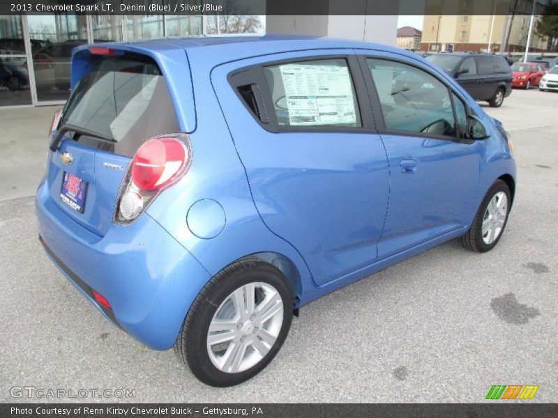 Denim (Blue) / Silver/Blue 2013 Chevrolet Spark LT