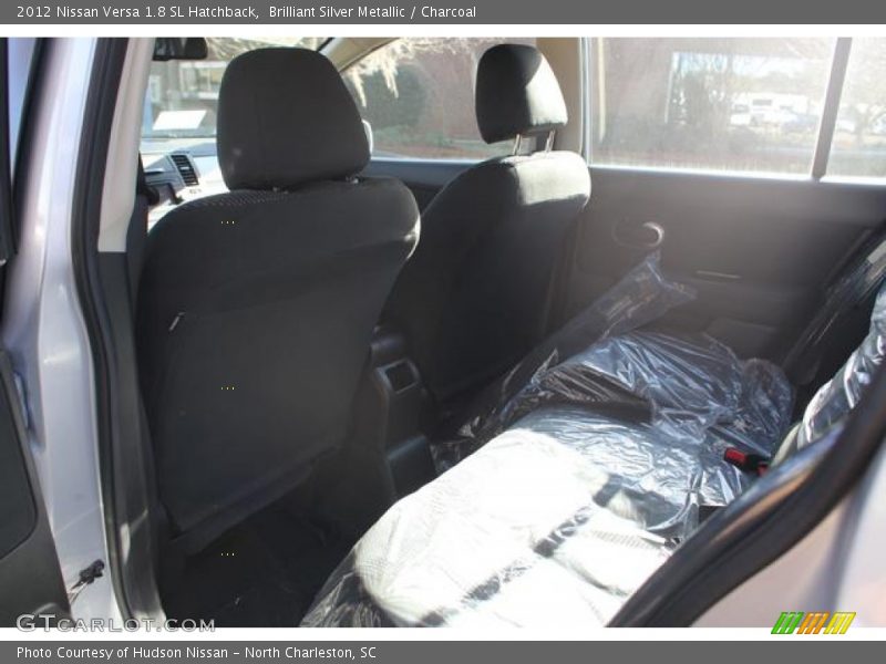 Brilliant Silver Metallic / Charcoal 2012 Nissan Versa 1.8 SL Hatchback