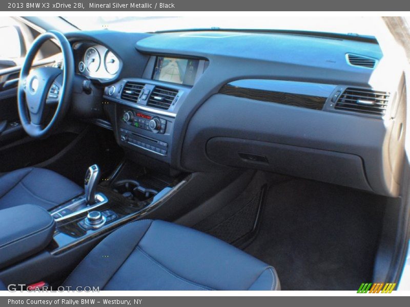 Mineral Silver Metallic / Black 2013 BMW X3 xDrive 28i