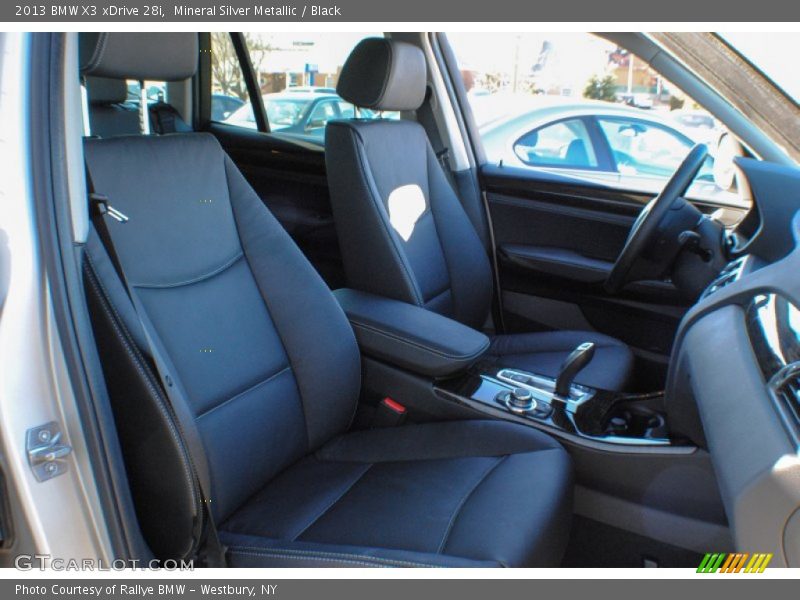 Mineral Silver Metallic / Black 2013 BMW X3 xDrive 28i