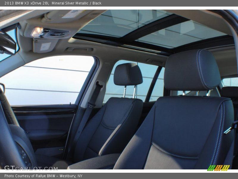 Mineral Silver Metallic / Black 2013 BMW X3 xDrive 28i